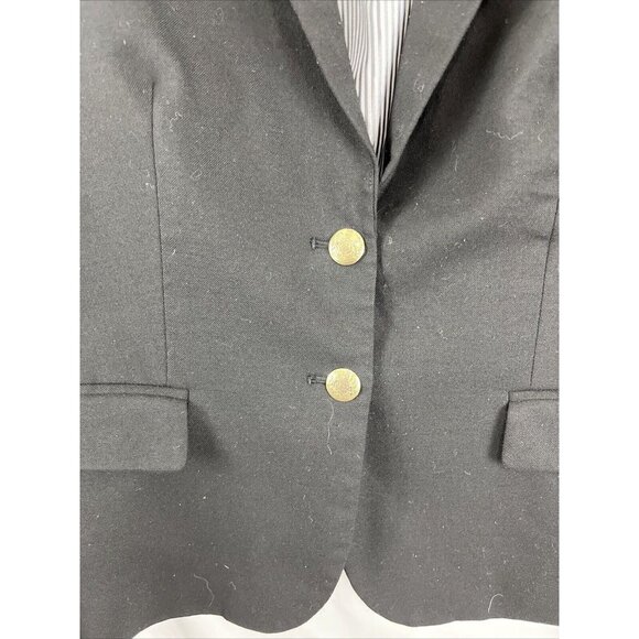 J. Crew Black Schoolboy Blazer Women's Size 8 Preppy Academia College - Picture 2 of 15